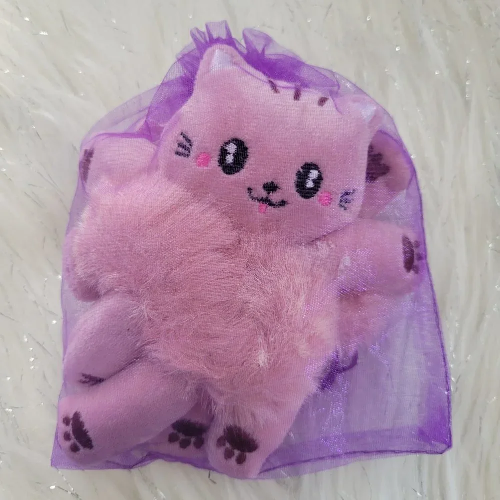 Set of 2 Plush Cat Scrunchies